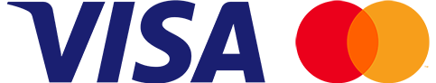 Visa, Mastercard and American Express logos